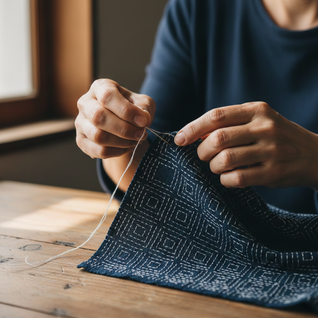 Sashiko stitching